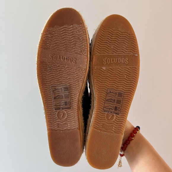 NWOT Black Soludos Classic Espadrilles - Picture 3 of 6